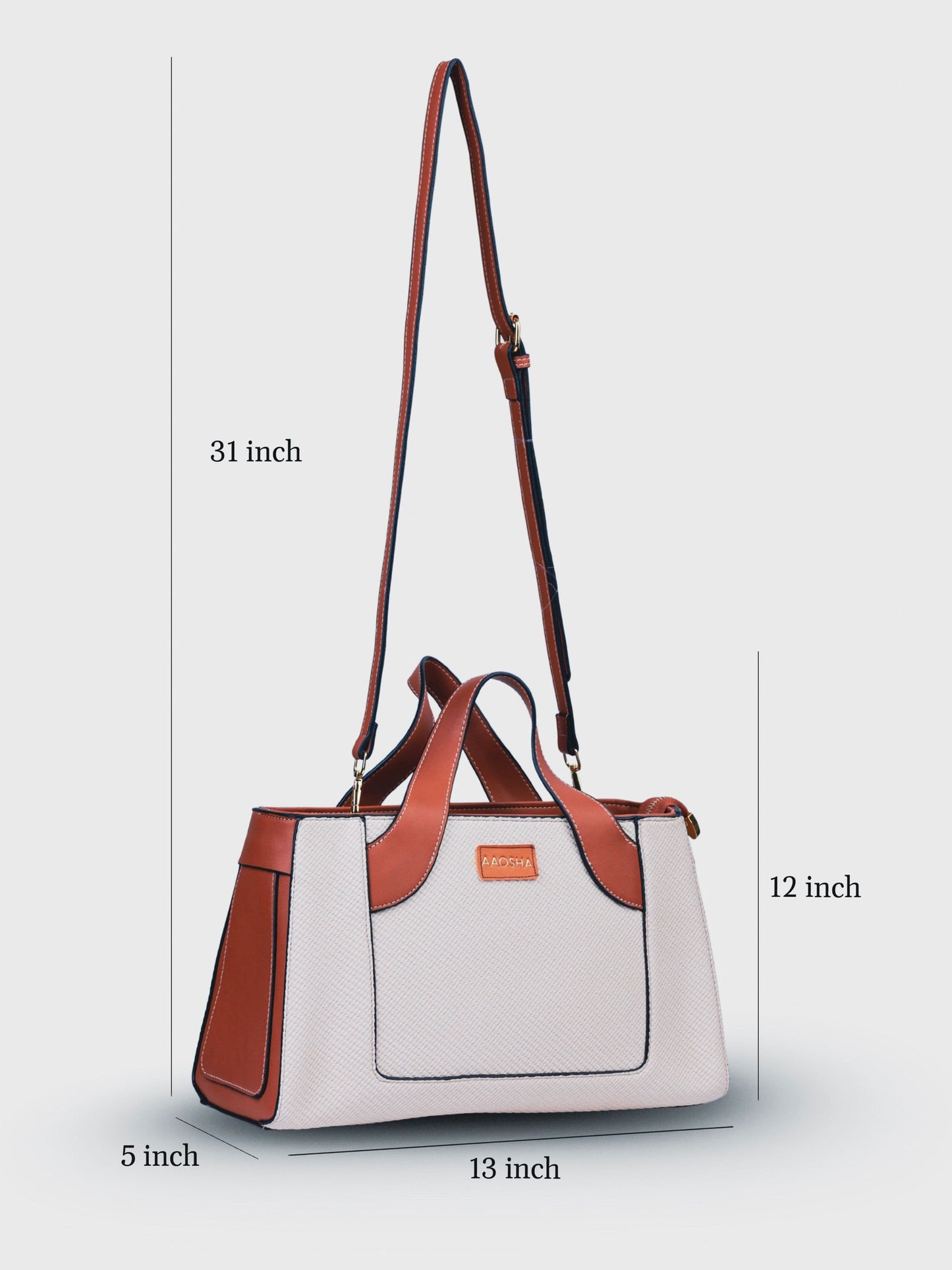 Capri Vanilla Haze vegan leather mini tote bag in soft cream tones with structured design and dual handles for women.