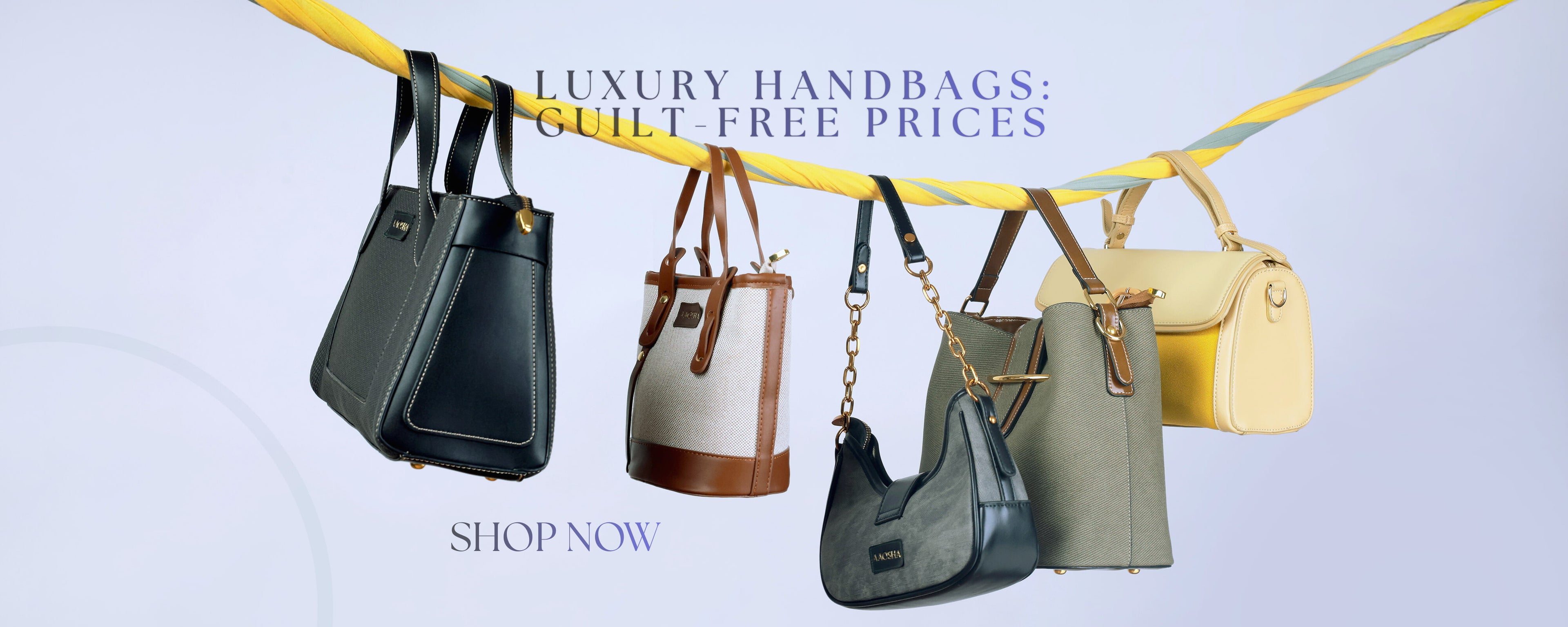 Premium vegan leather handbags for women by AAOSHA featuring luxury tote bags, shoulder bags and crossbody handbags